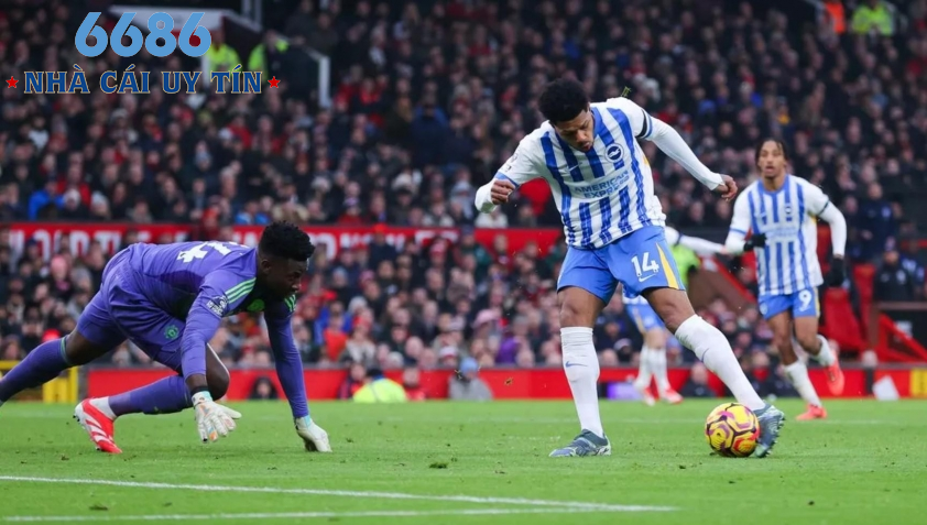 Onana không đạt hiệu suất cao trong trận đấu của MU vs Brighton.